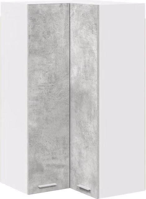 Armadio pensile moderno da interno 57 x 57 x 100 cm grande spazio di archiviazione design contemporaneo in legno grigio 02_0053412