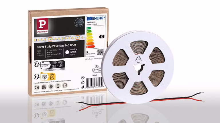 Paulmann Pro Strip, striscia LED, colore argento, modello P150, temperatura di colore 840