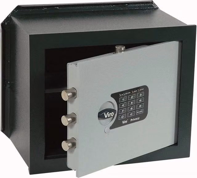 Cassaforte elettronica Viro Art.1.4375.20 in acciaio grigio L: 41 cm, P: 20 cm, H: 29 cm