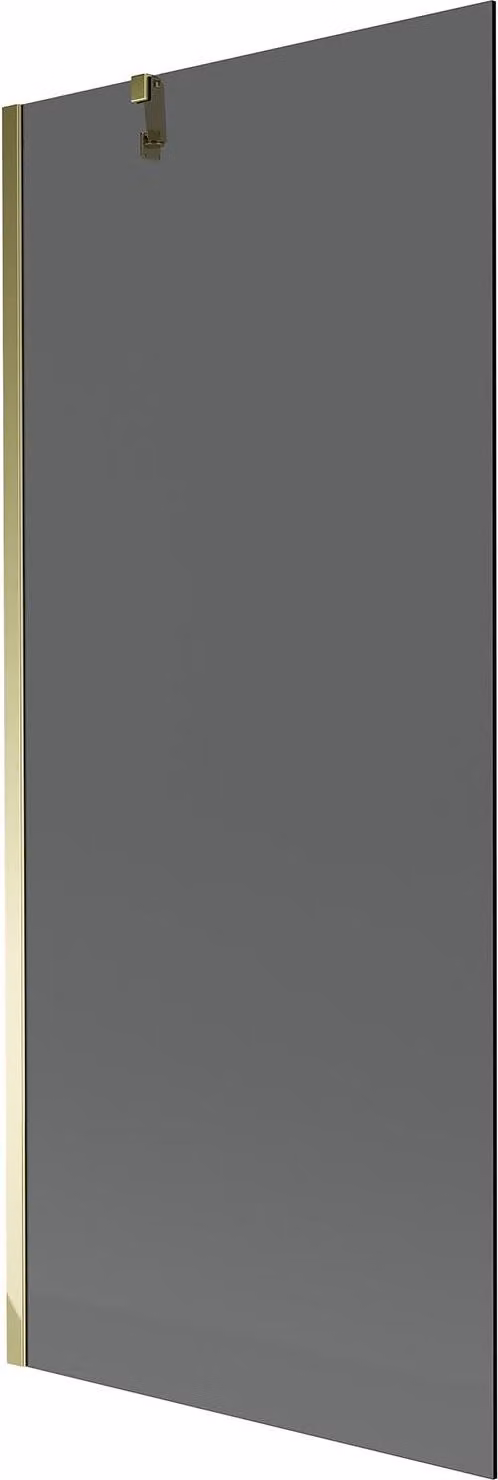 Mexen Next paratia per vasca da bagno a 1 anta 80 x 150 cm, grafite, oro - 895-080-000-00-40-50