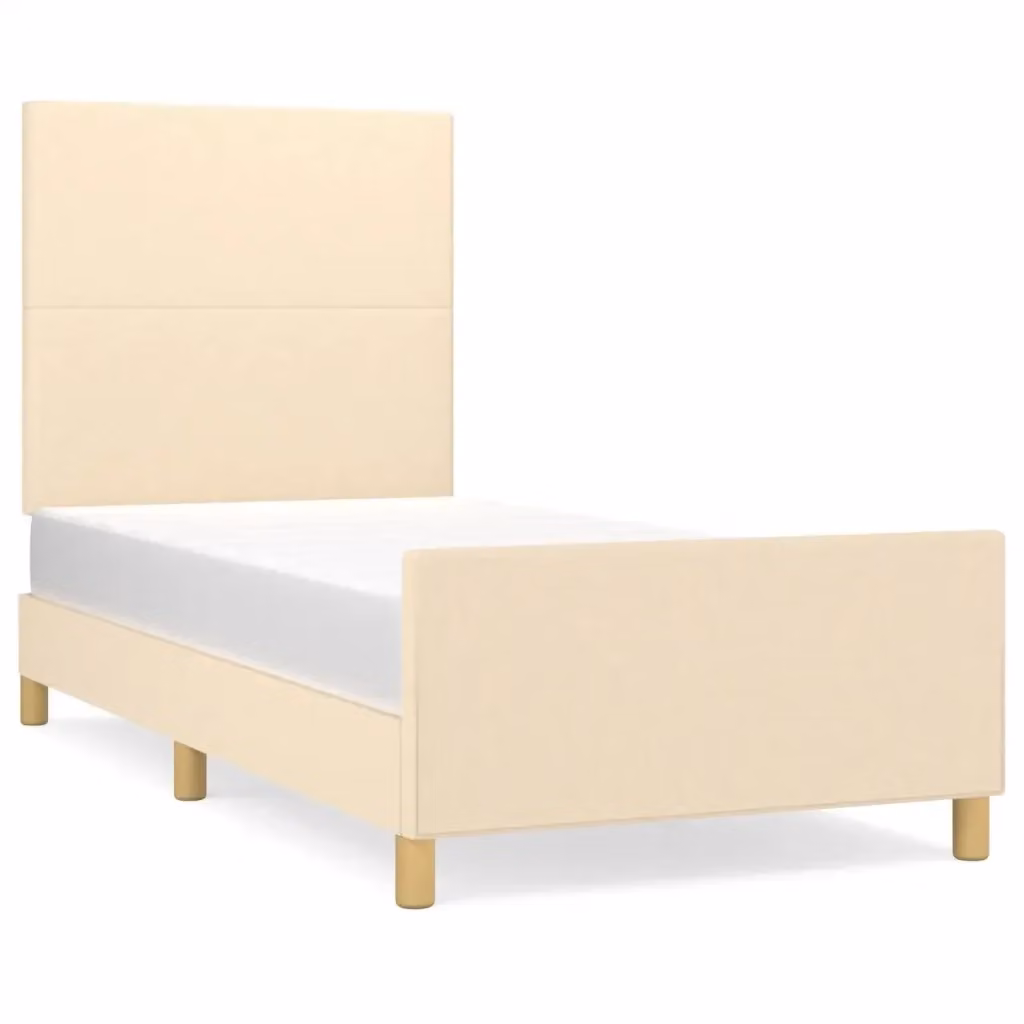 Giroletto vidaXL in tessuto beige senza materasso L/P: 90 x 200 cm – 2