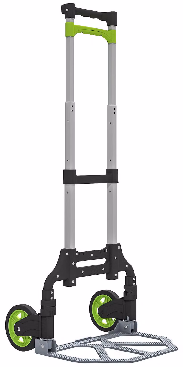 Carrello pieghevole HOMCOM in alluminio con manico telescopico da 100 cm