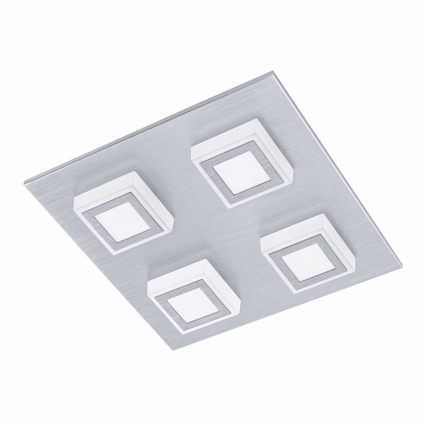 Eglo 94508 Masiano LED parete e soffitto 4 x 33 W alluminio spazzolato