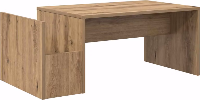 Tavolino da salotto Rovere artigianale 90 x 45 x 35 cm