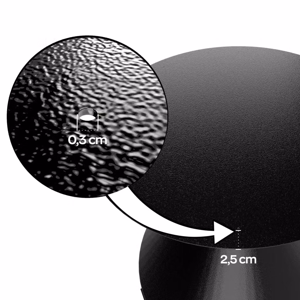 Base per tavolo Frankystar in metallo nero opaco, Altezza: 70 cm – 2