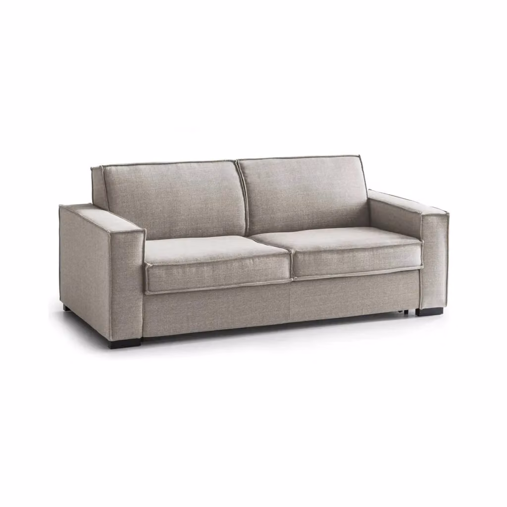 Divano a 2 posti Eletta TALAMO ITALIA in tessuto beige, design moderno Made in Italy, L: 200 cm, P: 95 cm, H: 90 cm – 2