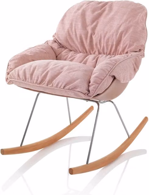 Poltrona con dondolo ZEN rosa