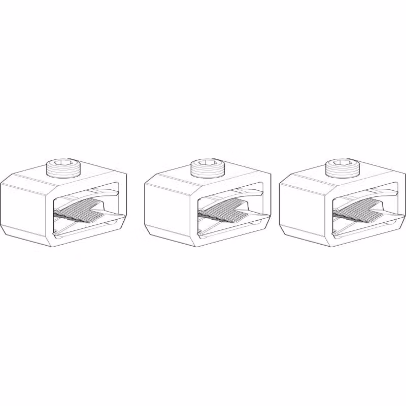 Morsetto per telaio ABN NH2/3 (set da 3 pezzi) 95-300 mm² per conduttori in rame e alluminio XASRK22