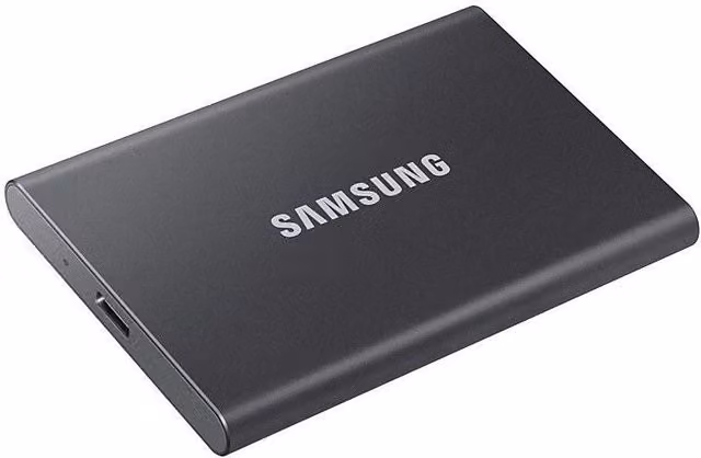 Samsung Portable SSD T7 da 2 TB USB Tipo-C 3.2 Gen 2 Grigio MU-PC2T0T/WW