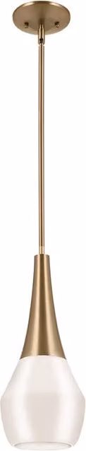 Lampada a sospensione moderna Deela oro/bianco E27 Kichler