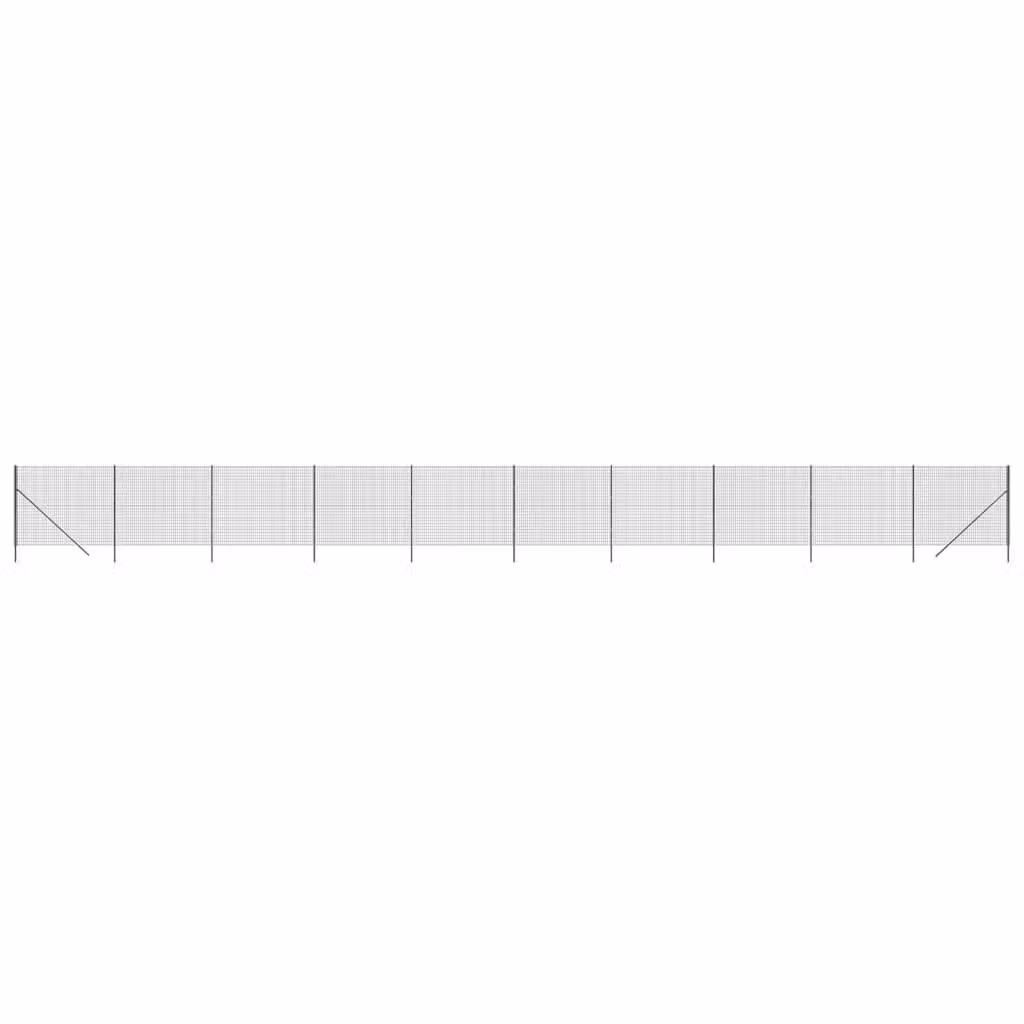 Recinzione Metallica Antracite 2x25 m in Acciaio Zincato