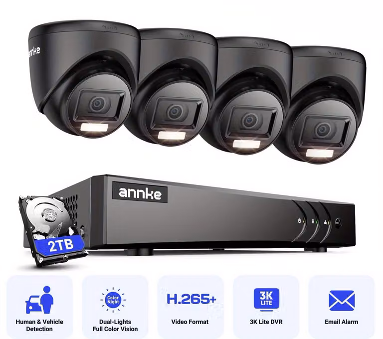 Kit di telecamere di sicurezza - Sistema di videosorveglianza CCTV - Telecamera di sicurezza - Telecamera di sicurezza wireless
