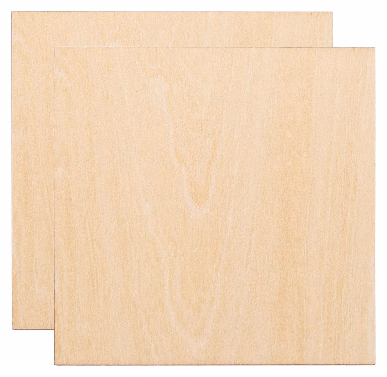 2 lastre multistrato di legno di tiglio, dimensioni 100x100x3 mm, non trattate, ideali per progetti fai-da-te