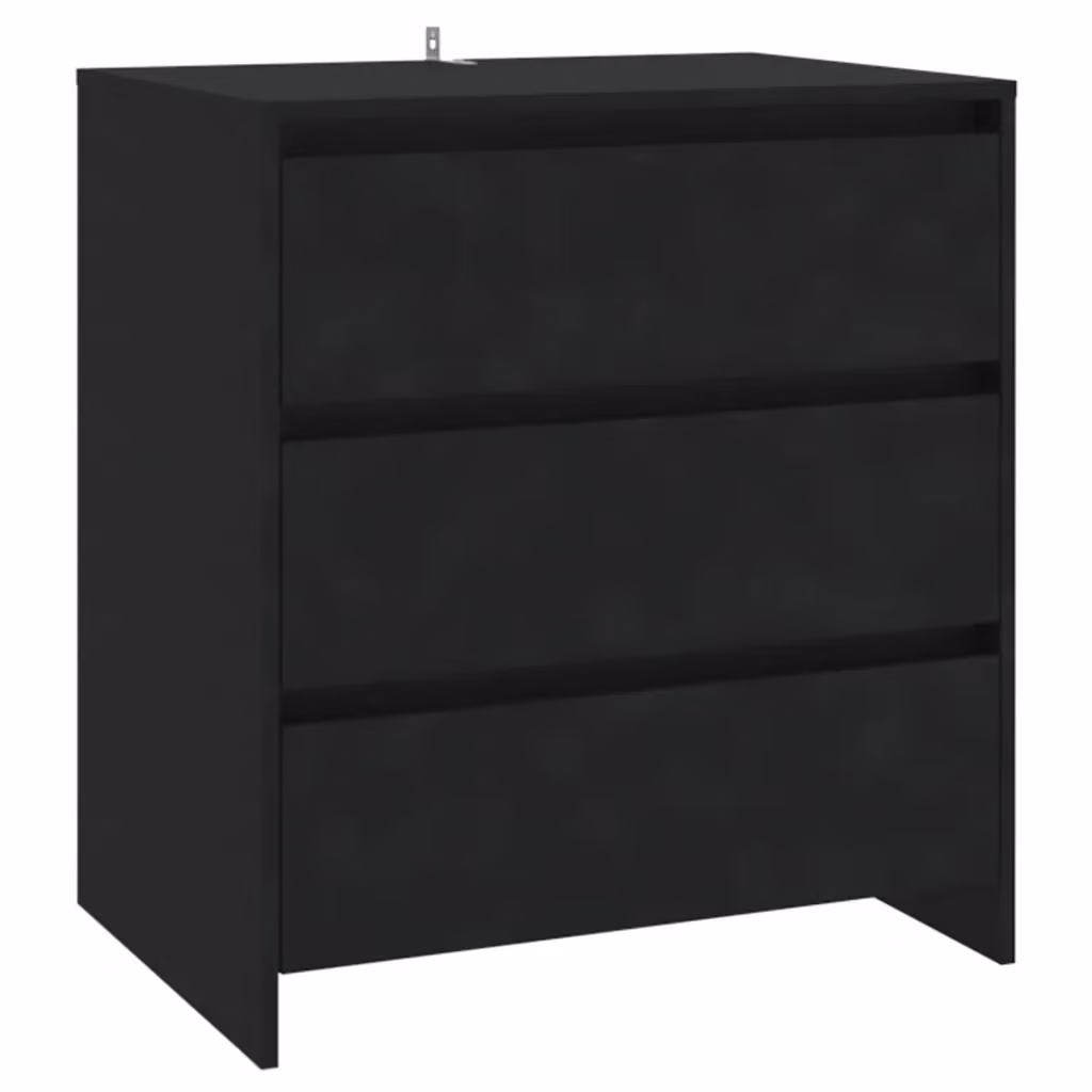 Credenza Buffet Design Mania Nera in MDF per Cucina e Sala da Pranzo L: 70 cm, P: 41 cm, H: 75 cm – 2