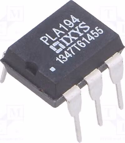 1 relè: semiconduttore 35Ω PLA194, relè monofase, massimo 600 VAC, 130 mA, corrente di pilotaggio: 50 mA