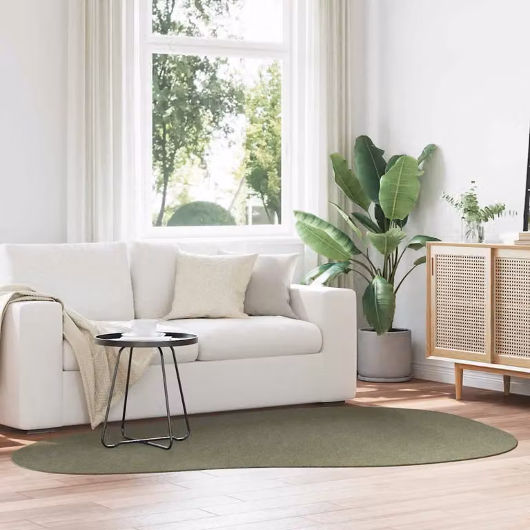 Tappeto vidaXL HUARTE moderno in poliestere verde foresta L: 160 cm x P: 230 cm