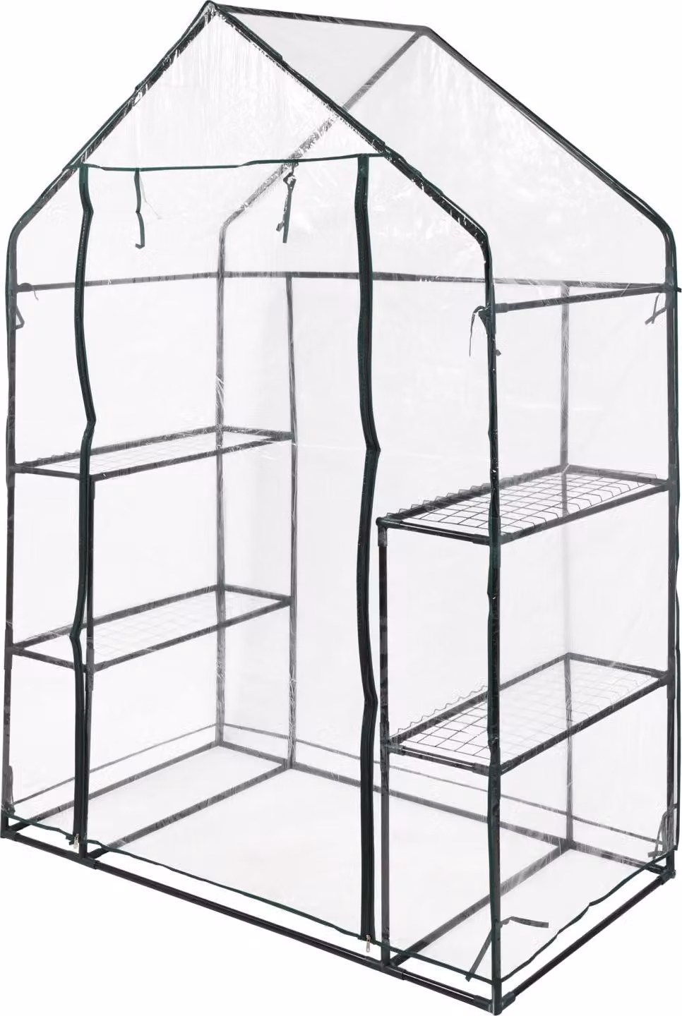 FLO Serra a 4 ripiani 143x73x195 cm Trasparente e nero