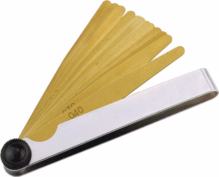 Calibro per spessori Spessore lama 0,05-1,0 mm Acciaio Lunghezza 100 mm Numero di lame 13 pz.