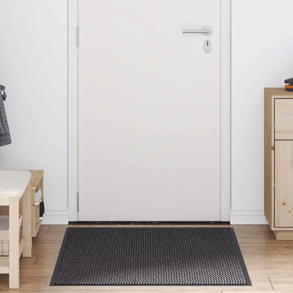 Zerbino rettangolare moderno vidaXL Antracite, lavabile e antiscivolo, L 80 cm x P 120 cm