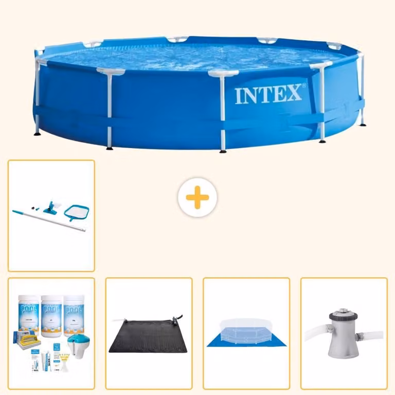 Piscina autoportante rettangolare - 305x76 cm - 6 pezzi - Modello S20993