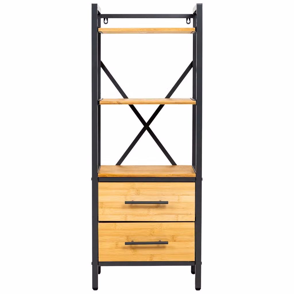 Scaffale Wanderlust Deco in metallo e legno marrone L: 38 cm, P: 28 cm, H: 100 cm – 2