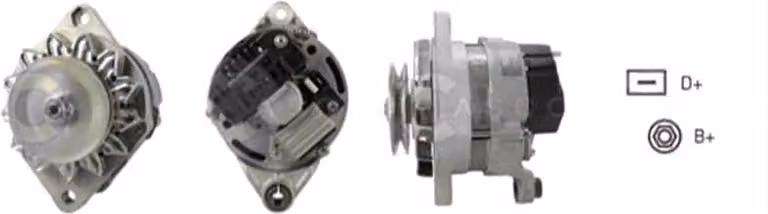 CASCO CAL30113GS - Alternatore/generatore LiMa da 55A, 12V, compatibile con: FIAT DUCATO furgone (290), FIAT Panda hatchback (141), FIAT DUCATO cassone/telaio (290)