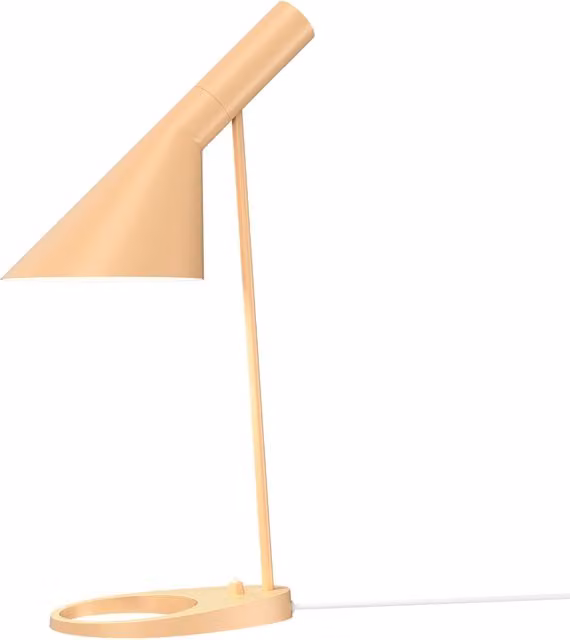 Louis Poulsen AJ Lampada da tavolo regolabile in metallo bianca o beige
