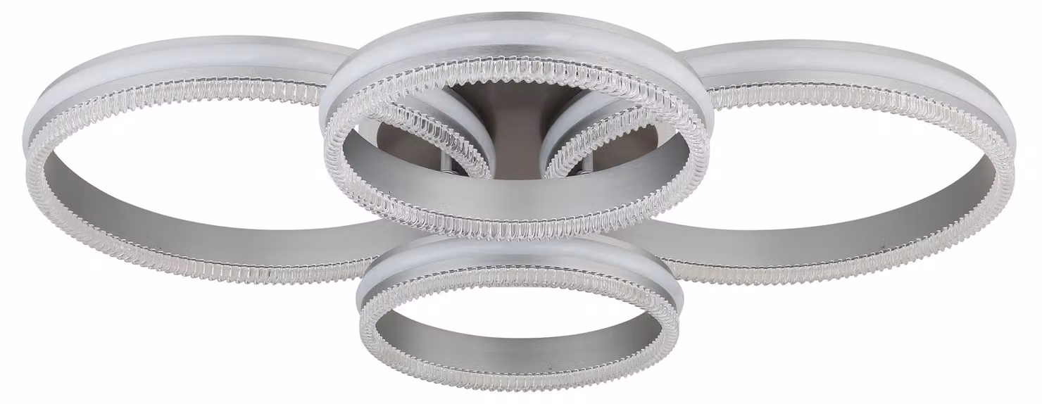 Plafoniera a LED, nera, dimmerabile, telecomando, L 85 cm