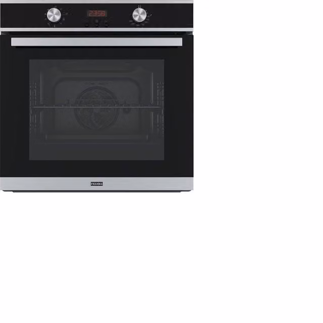 Forno elettrico da incasso multifunzione Franke in acciaio inox e vetro, colore nero e argento, con funzione steam assist e pulizia idrolitica, L: 59,5 cm, H: 59,5 cm, P: 57 cm
