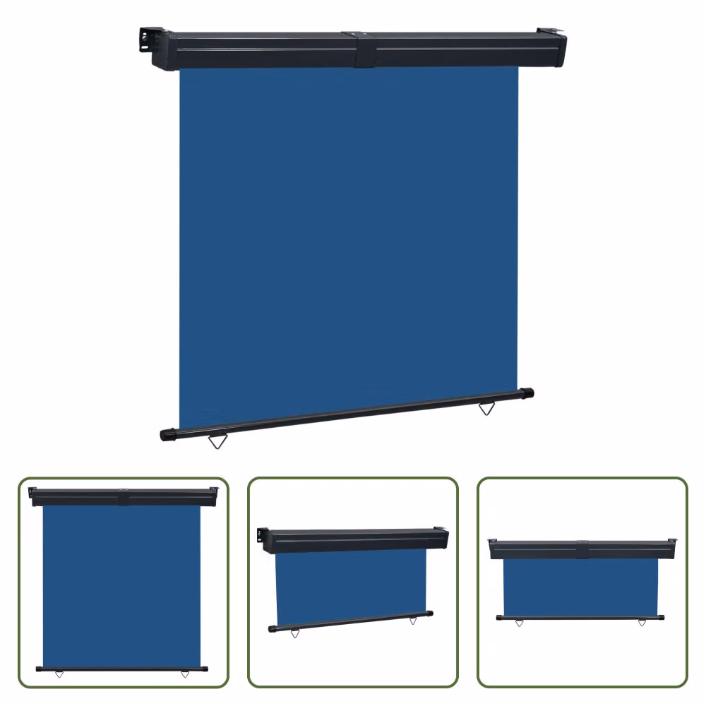 The Living Store Tenda da sole laterale per balcone 175x250 cm Blu
