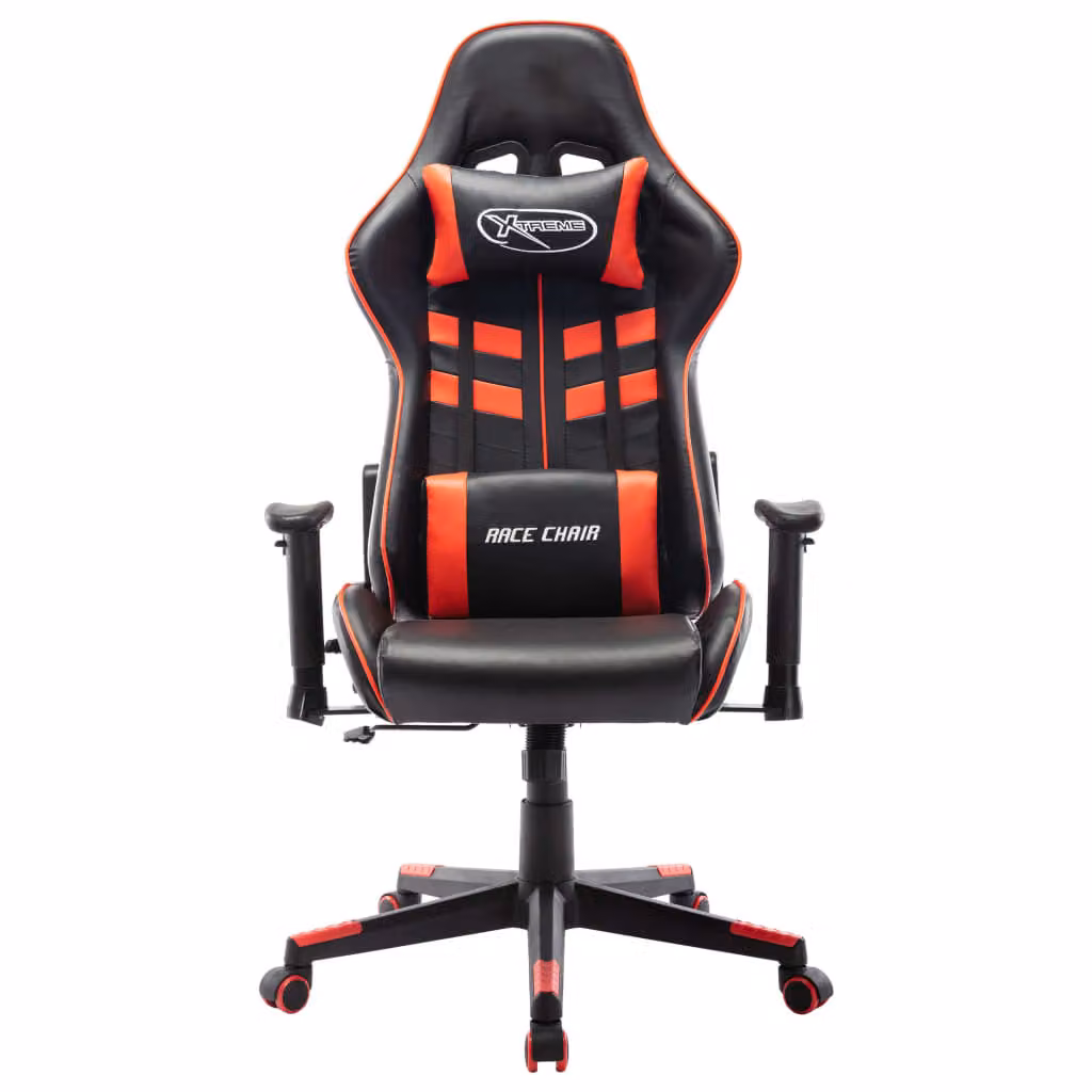 Sedia da Gaming Rossa e Nera in Pelle finta