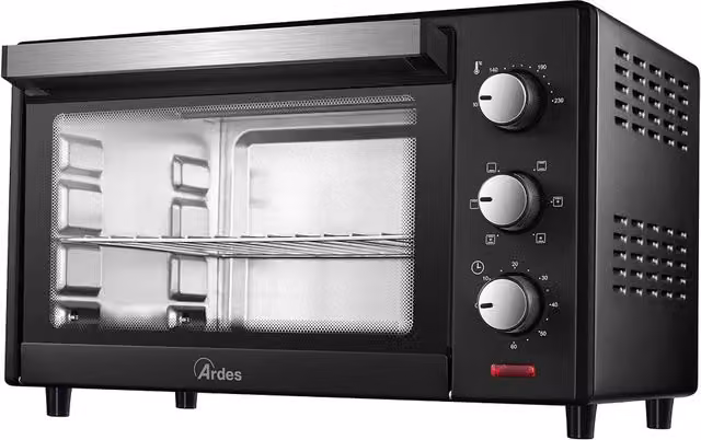Forno elettrico ventilato Iperbriko da 30 litri 1600 W, colore nero in metallo
