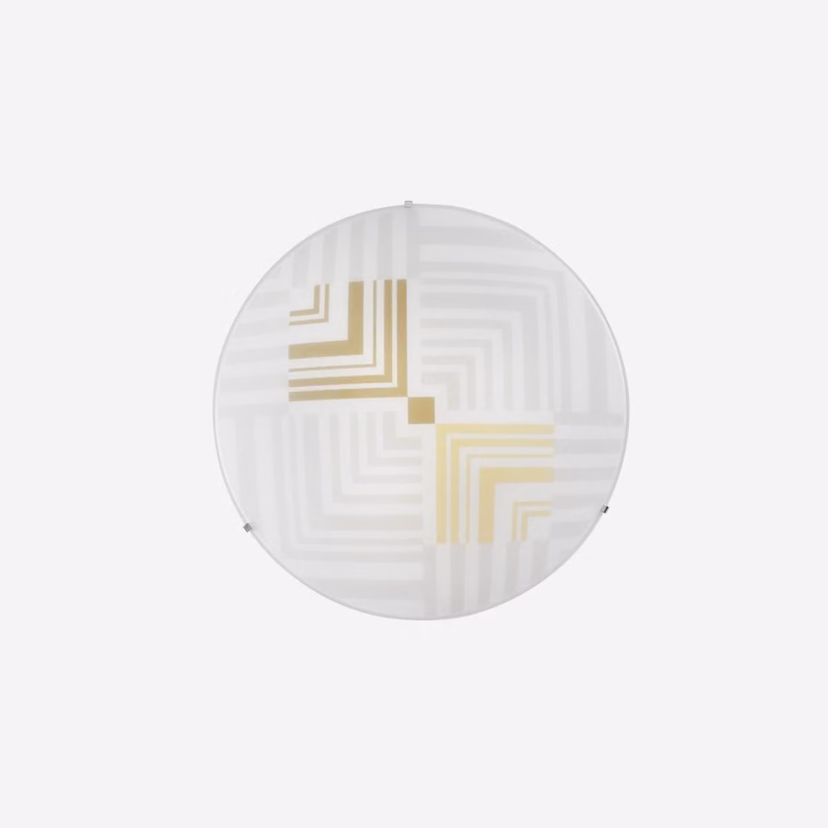 Lampada da soffitto SEVENTY in vetro bianco, 3xE27, 40x40x7 cm.