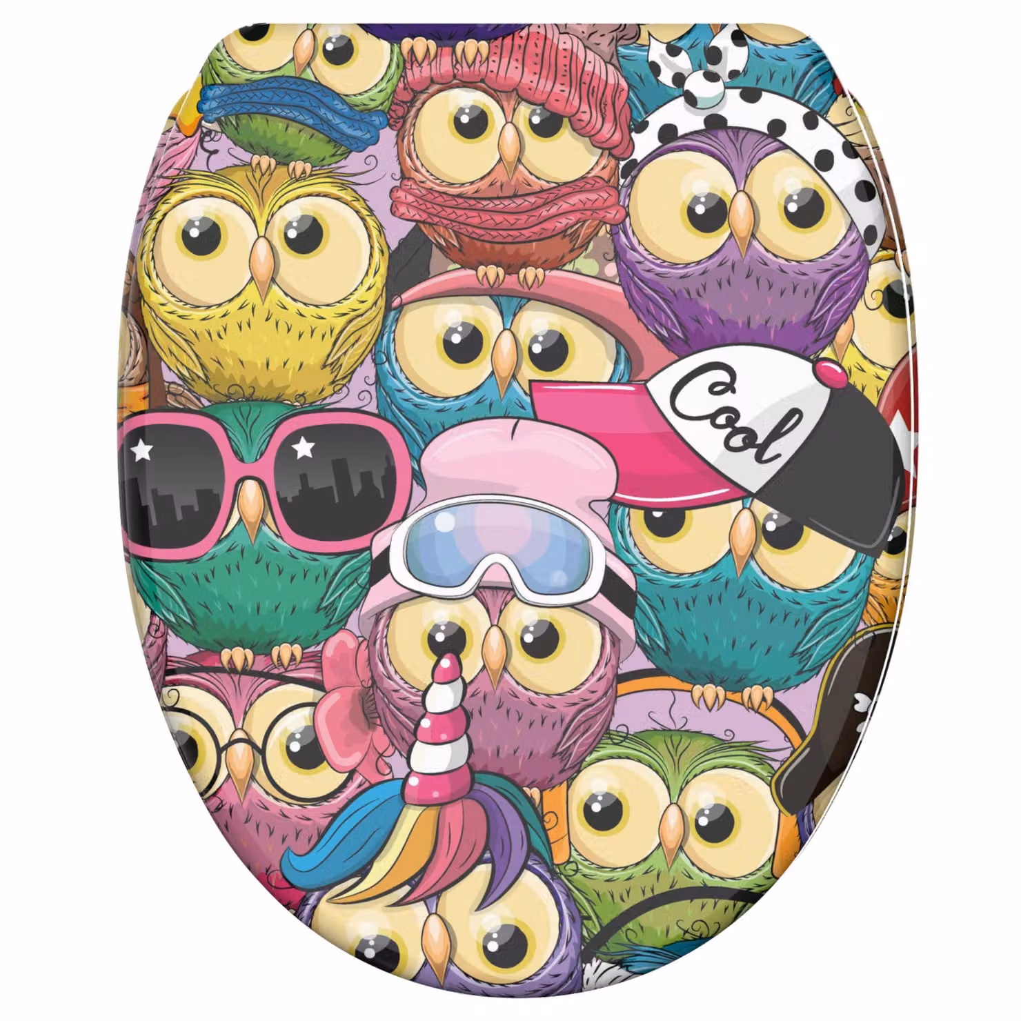 Sedile della toilette SANILO® con meccanismo Soft-Close Owl