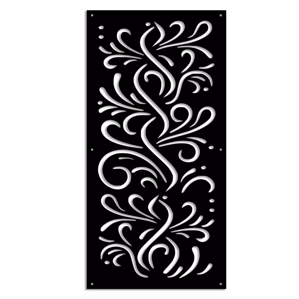 Pannello parasole traforato in PVC Signorbit colore nero L: 98 cm, H: 198 cm – 2