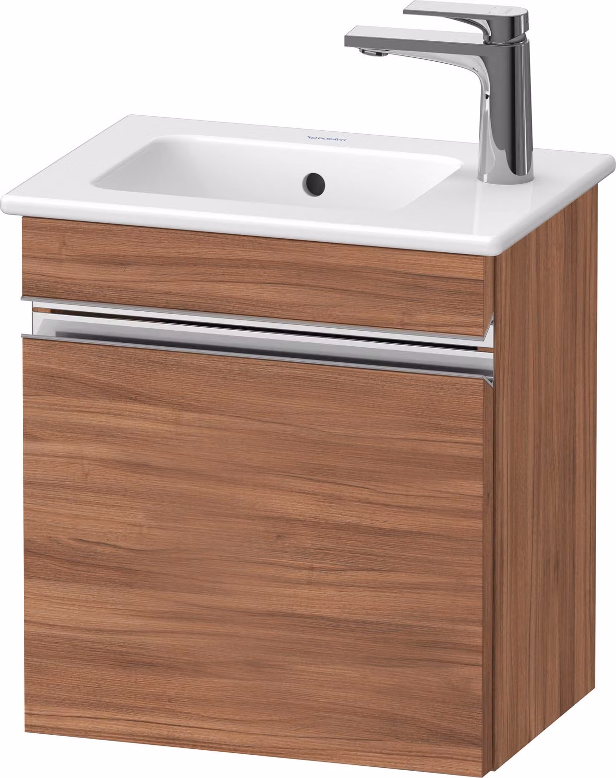 Duravit Sivida bâti-support pour lavabo, charnières à droite, poignée profilée chromée, 400x287x443mm, pour ME by Starck, SV4642R10790000, SV4642R10790000