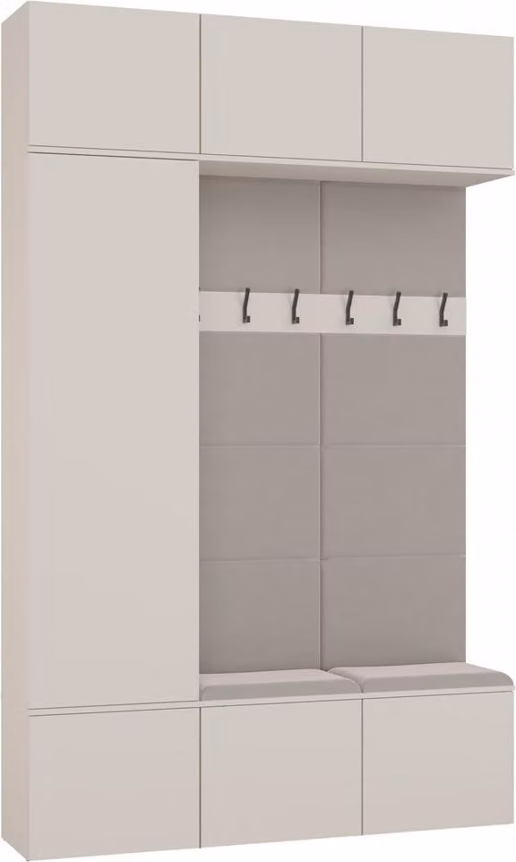 Armadio, cashmere / beige, 150 x 238 x 35 cm