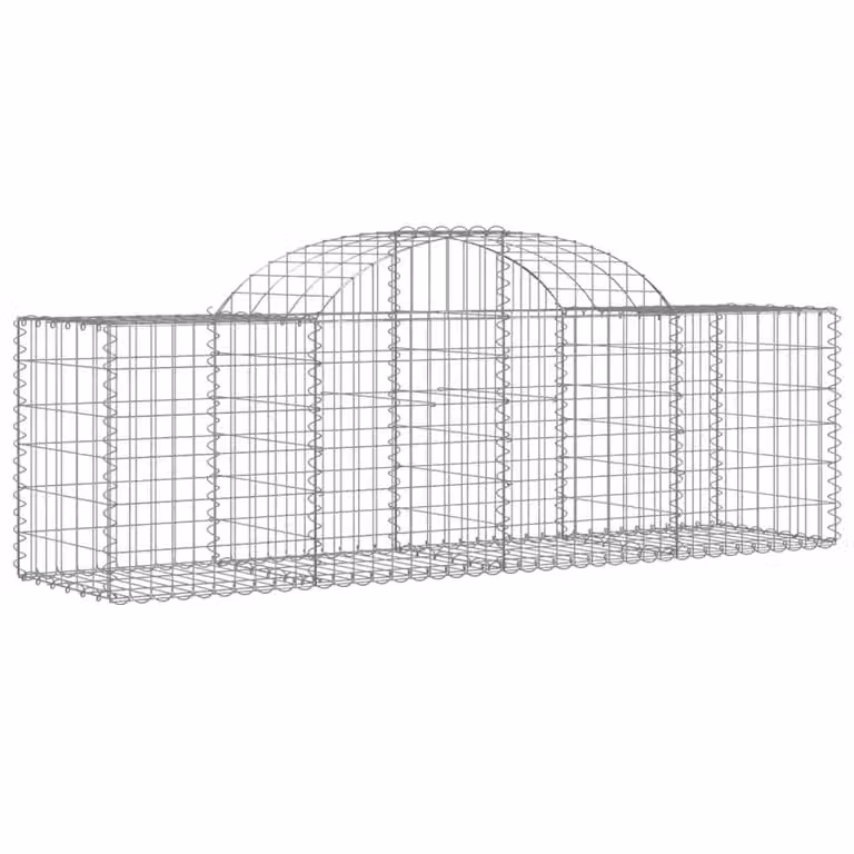 Cesto Gabbione ad Arco 200x50x60/80 cm Ferro Zincato