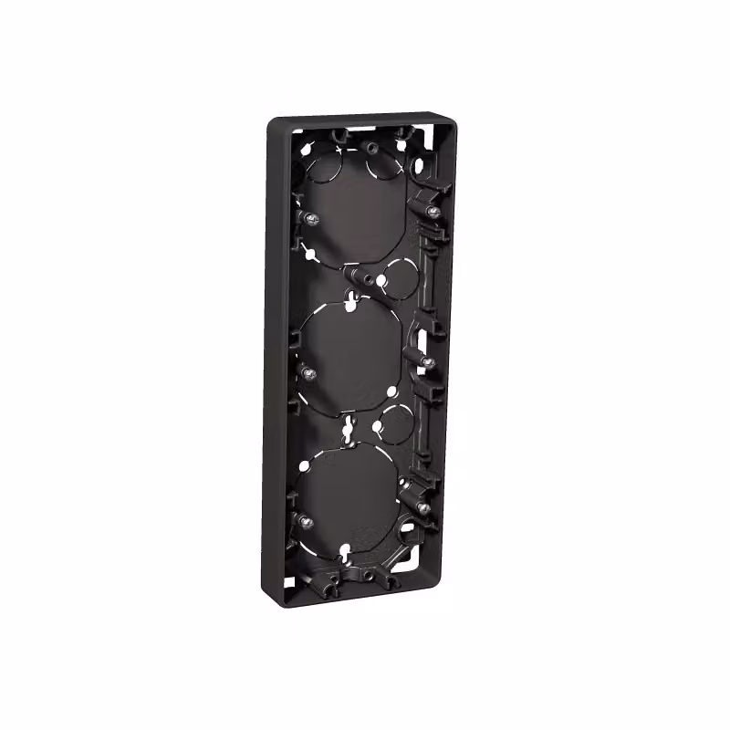 Scatola da incasso Elso, a 3 moduli, altezza 21 mm, Exxact antracite WDE003353