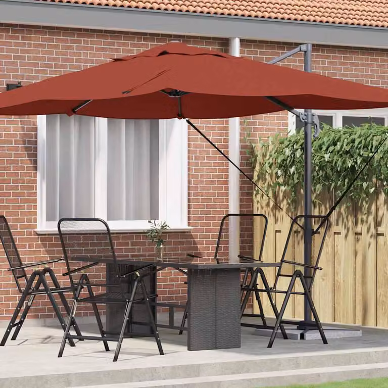 Maison Exclusive - Ombrellone, dimensioni 351 x 250 x 260 cm, realizzato in poliestere e alluminio