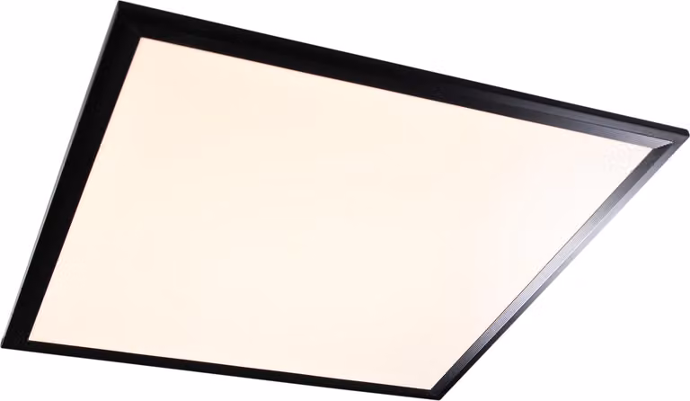 Briloner - Pannello LED moderno nero 44,5x44,5 cm incl. LED Dim to Warm - Dimmer a batteria I Dimmerabile I Soggiorno - Plastica Quadrato - I (non sostituibile) LED
