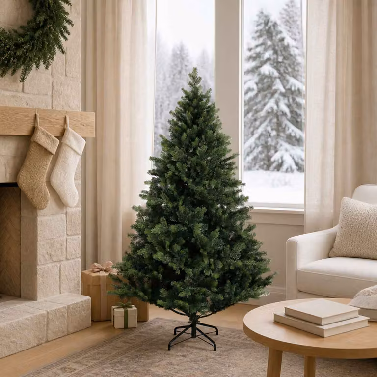 vidaXL Albero di Natale Artificiale con Rami Pieghevoli 120 cm