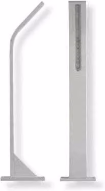 Lampada LED da giardino Key Automation STIK S DOWN in alluminio e plastica, colore bianco o grigio, con illuminazione verso il basso e protezione IP54