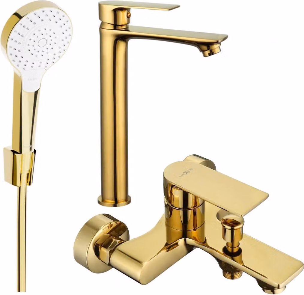 Mexen Royo R05 set per vasca, oro - 72213R05-50