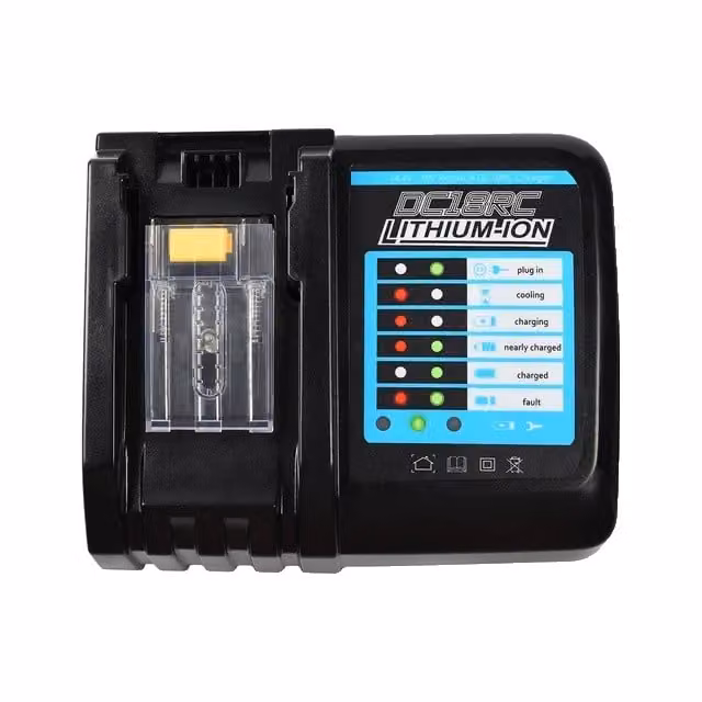 Batteria ricaricabile, alta capacità 90Ah, display LED, 18V, caricabatterie