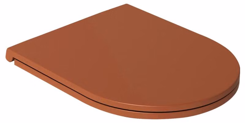 Isvea INFINITY Sedile WC SLIM, chiusura ammortizzata, facile da rimuovere, color terracotta