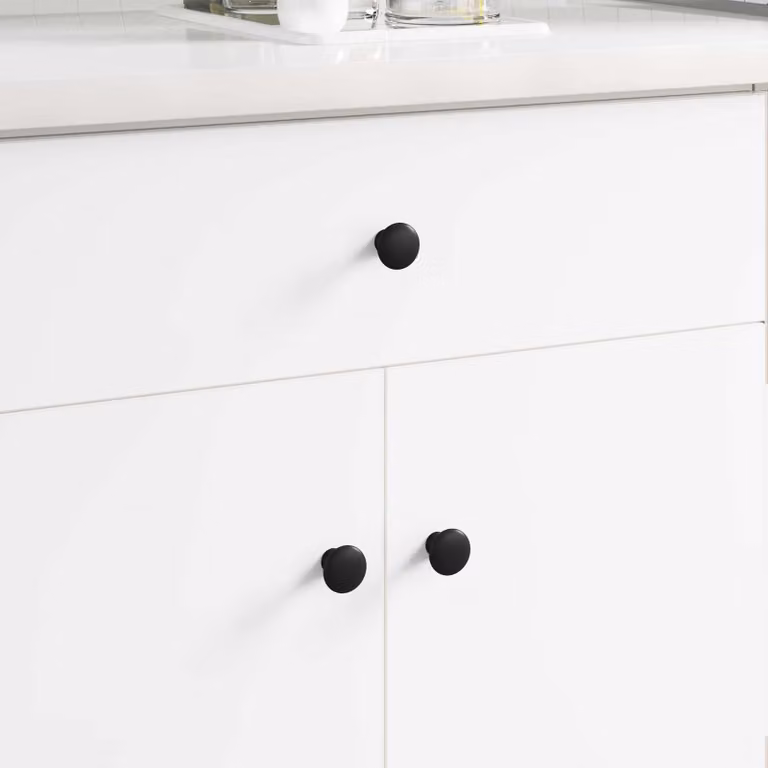 Pomello vidaXL in alluminio nero opaco Ø30 mm