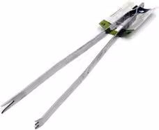Pinza per barbecue in acciaio inox Gnali colore argento, Lunghezza: 50 cm