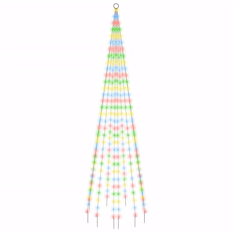 Albero di Natale a LED per pennone Multicolore 310 LED 300 cm