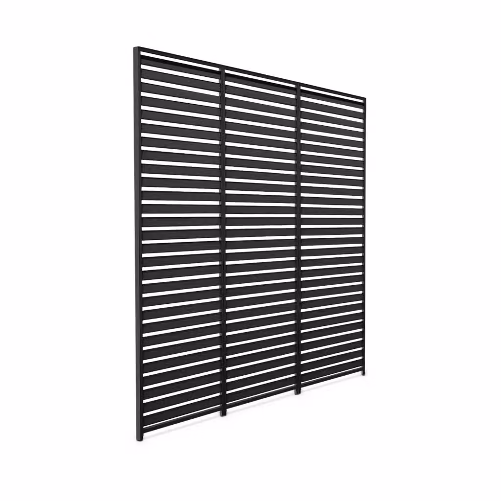 Set di 3 persiane Sweeek in alluminio per pergola bioclimatica, larghezza 1.3 m – 2